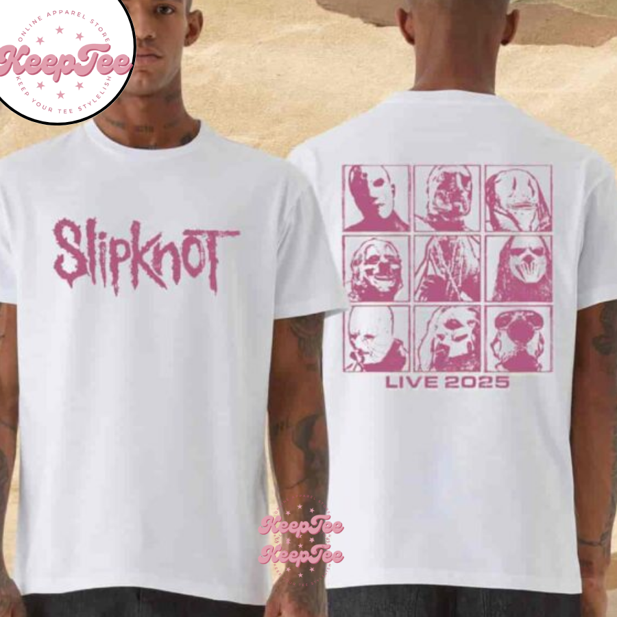 Slipknot Tour 2025 Graphics Photo Merchandise Two Sides Shirt