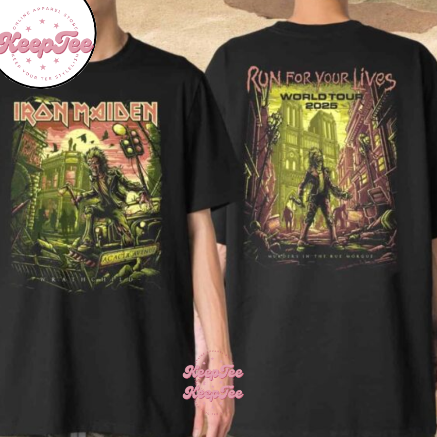 Iron Maiden Run For Your Lives 2025 Shirt