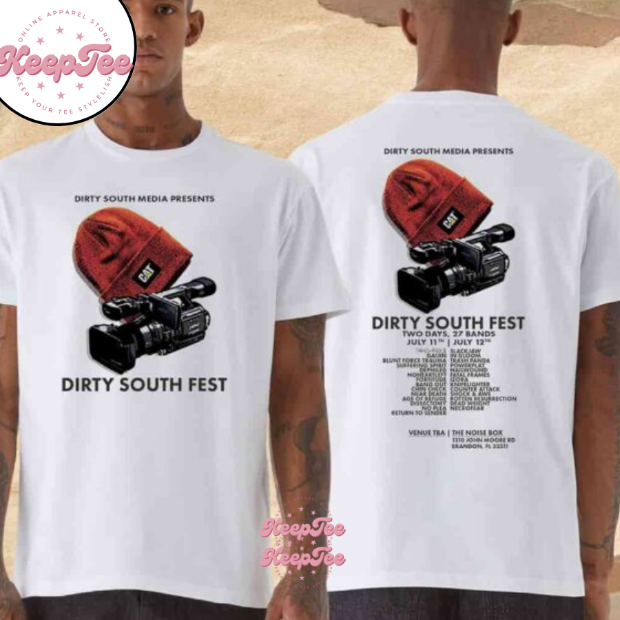 Dirty South Fest 2025 On July 11-12 2025 In Tampa Fl Two Days 27 Bands Merchandise Shirt