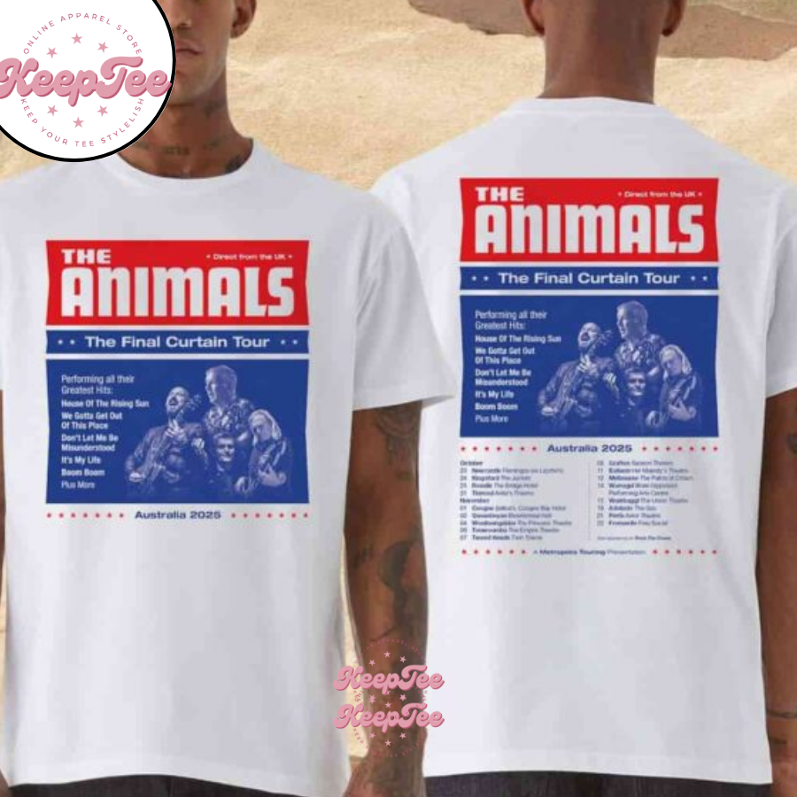The Animals The Final Curtain Tour Australia 2025 Shirt