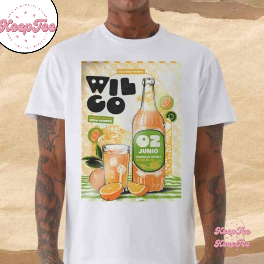 Wilco Band Poster In Santiago Chile At Teatro La Cupula On June 2 2025 Unisex Shirt