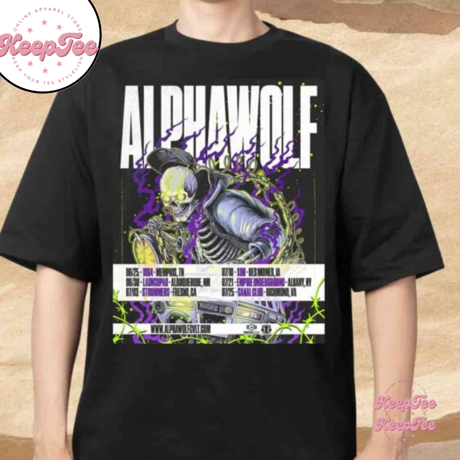Alpha Wolf Summer Of Loud Festival Dates List 2025 Merchandise Shirt