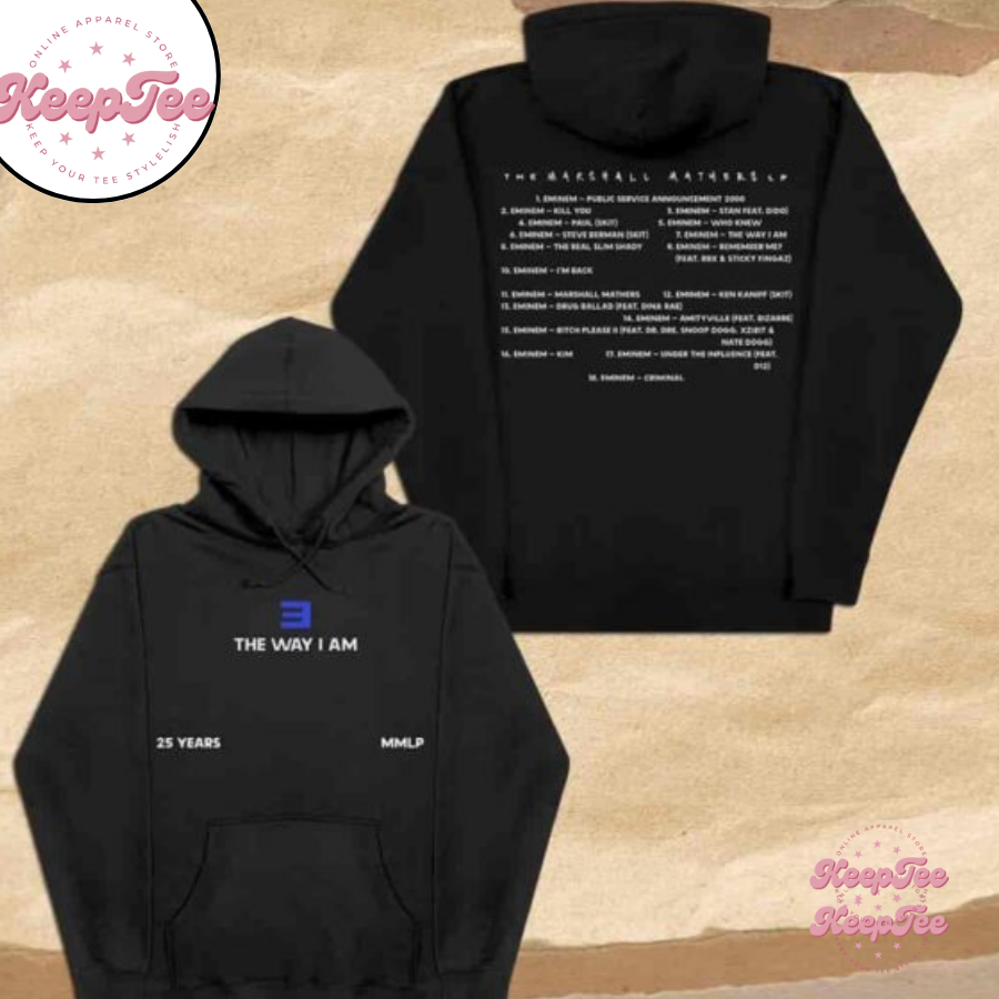 Eminem The Way I Am Marshall Mathers Lp 25Th Anniversary 2025 Merchandise Hoodie