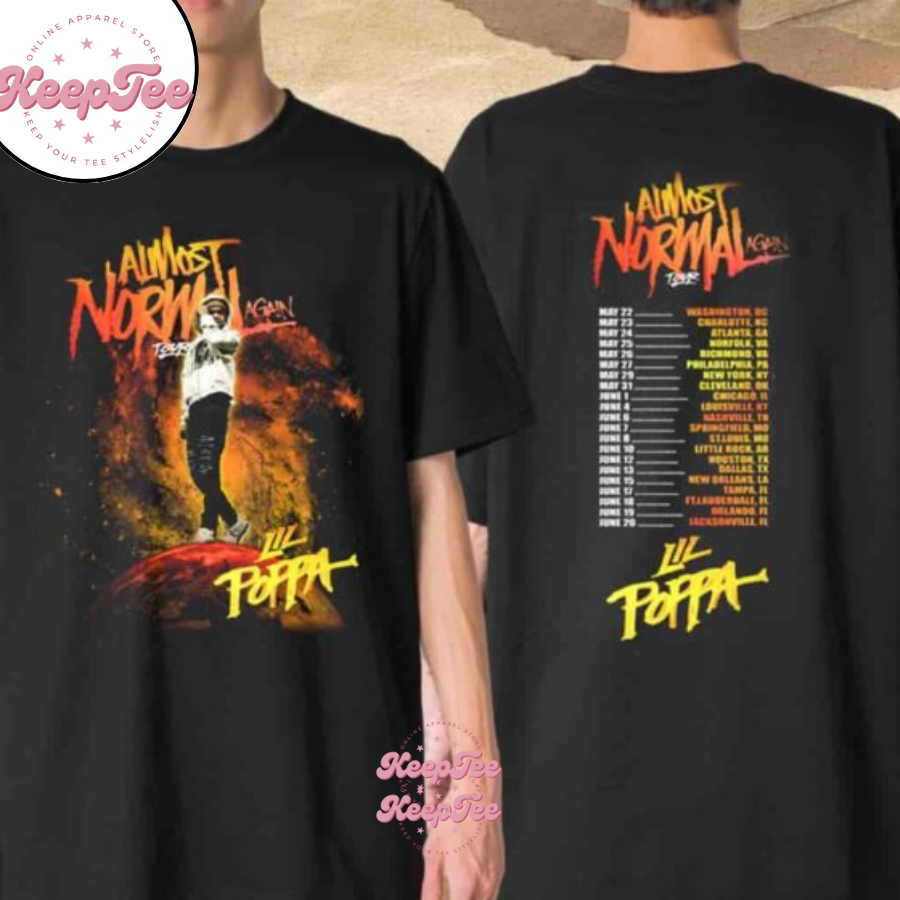 Lil Poppa Almost Normal Again Tour 2025 Shirt