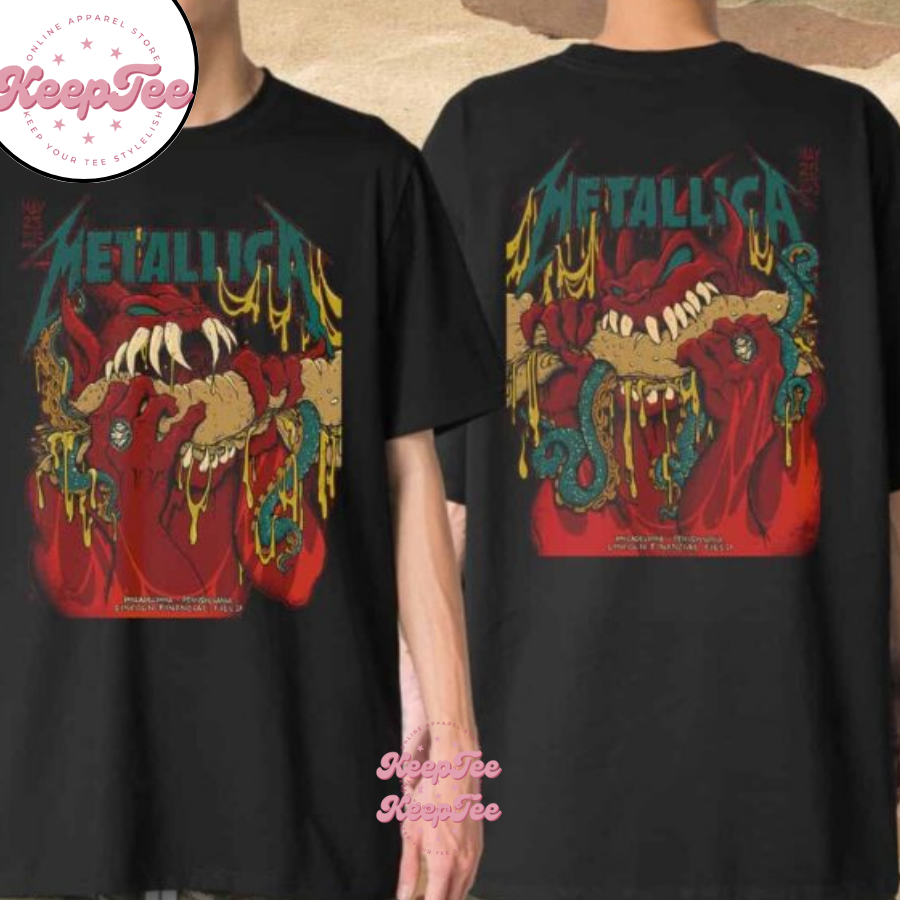 Metallica M72 Philly Venue Tee Poster For Full Show Shirt