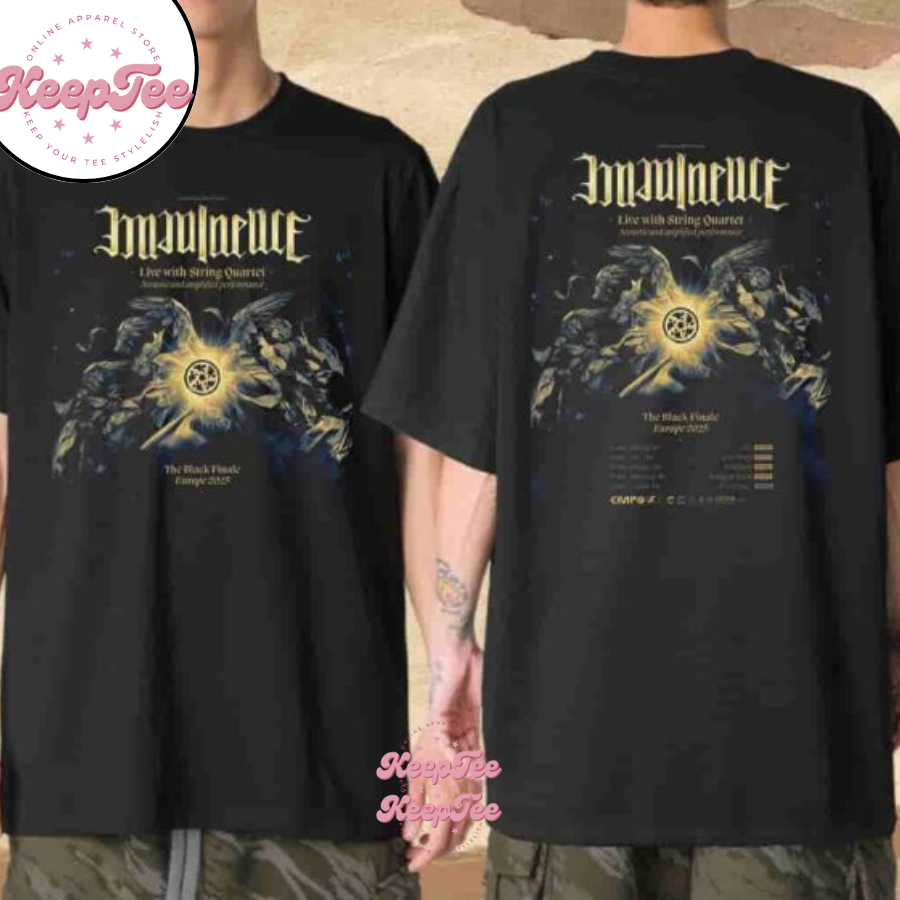 Imminence Band The Black Finale Europe 2025 Tour Dates Merchandise Unisex Shirt