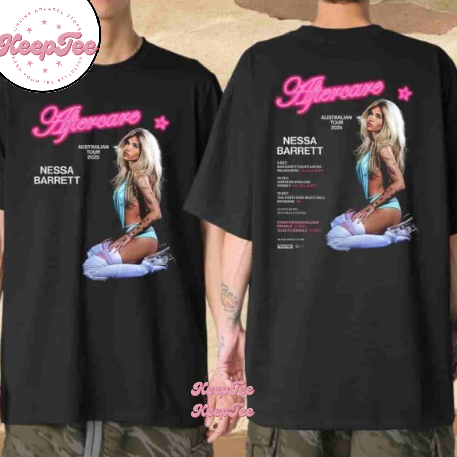 Nessa Barrett Australian Tour Dates October 2025 Merchandise Unisex Shirt