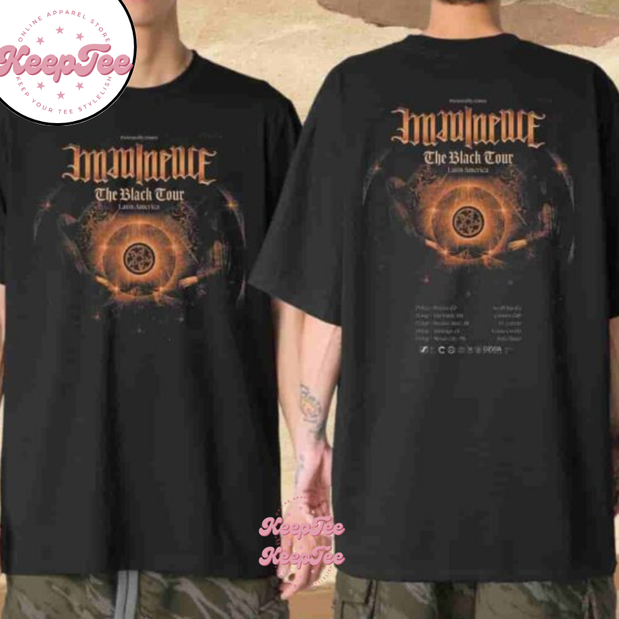 Imminence Band The Black Tour Latin America 2025 Tour Dates Merchandise Unisex Shirt