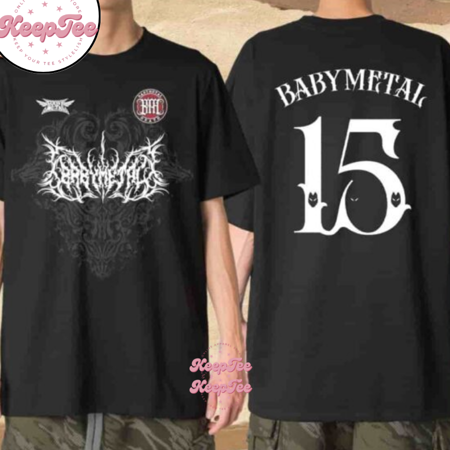 Babymetal Uk-Europe Arena Tour 2025 15 Number Mechandise Unisex Shirt