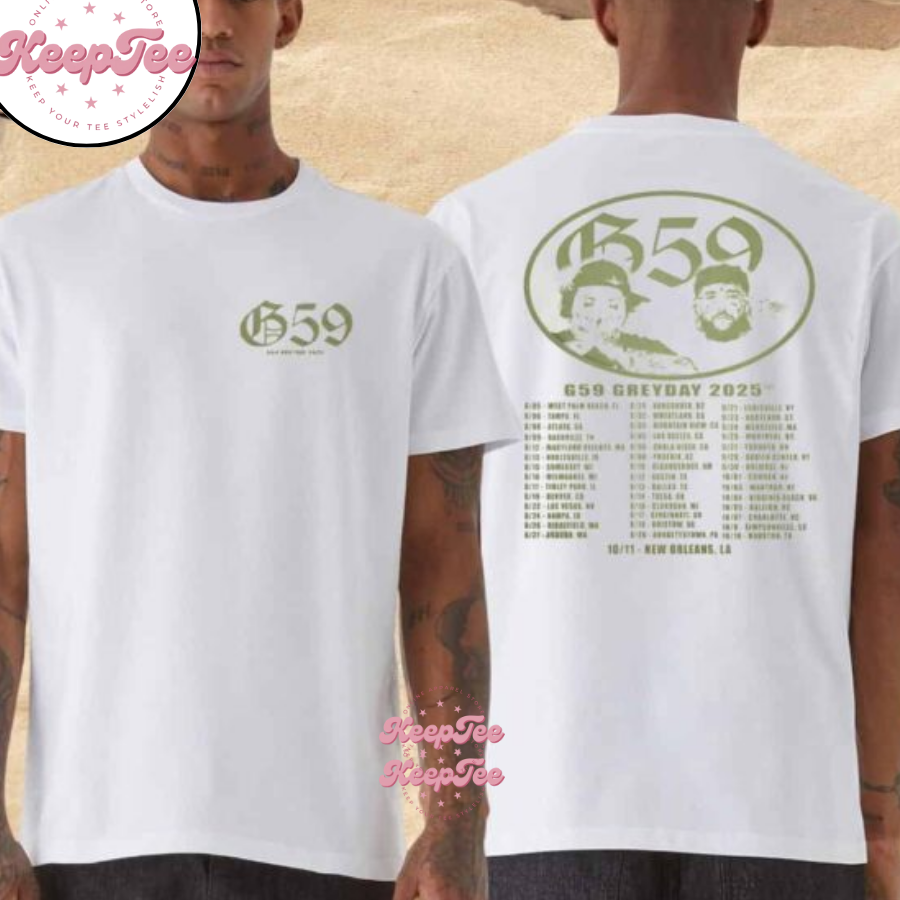 G 59 Records Grey Day Tour Dates 2025 Merchandise Shirt