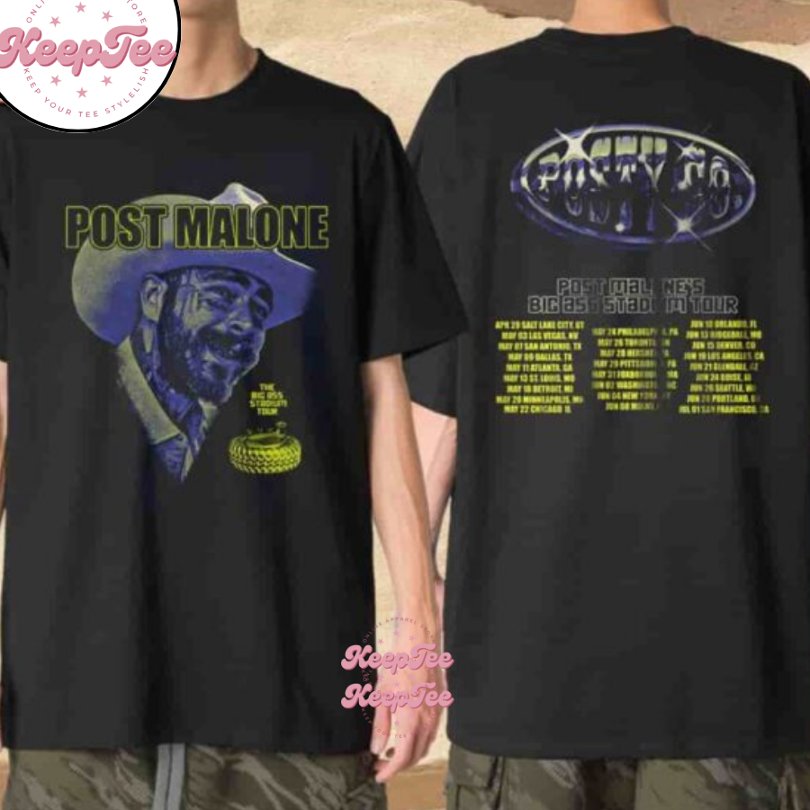 Post Malone Big Ass Stadium Tour Dates 2025 Merchandise Unisex Shirt