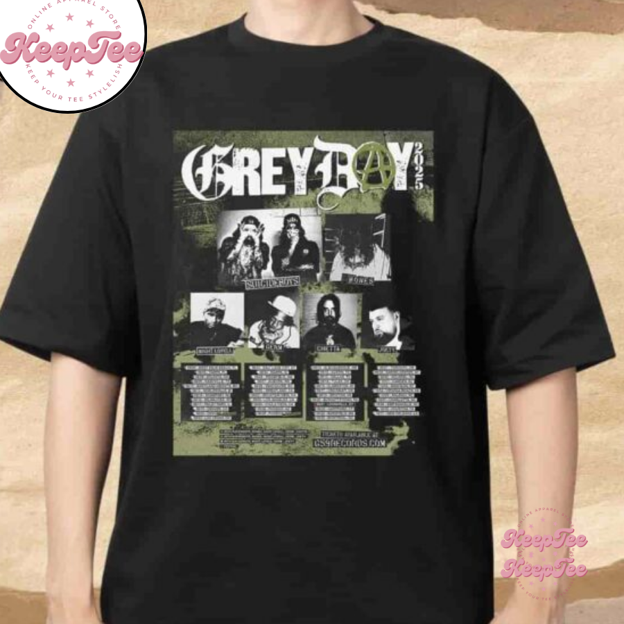 G 59 Records Grey Day Tour 2025 Dates List Merchandise Shirt