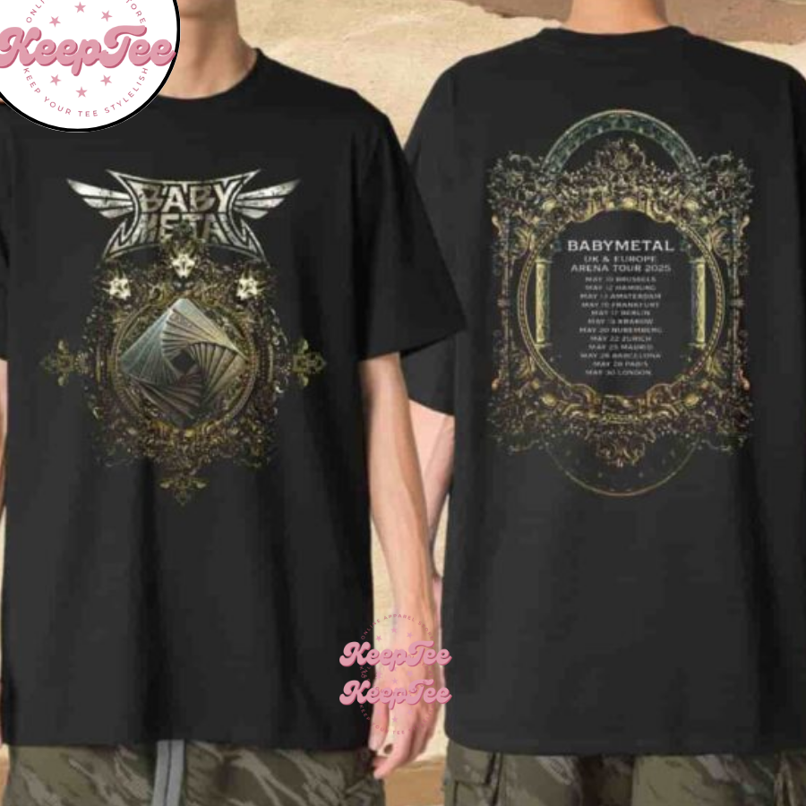 Babymetal Uk-Europe Arena Tour 2025 Iron Trinity Mechandise Unisex Shirt