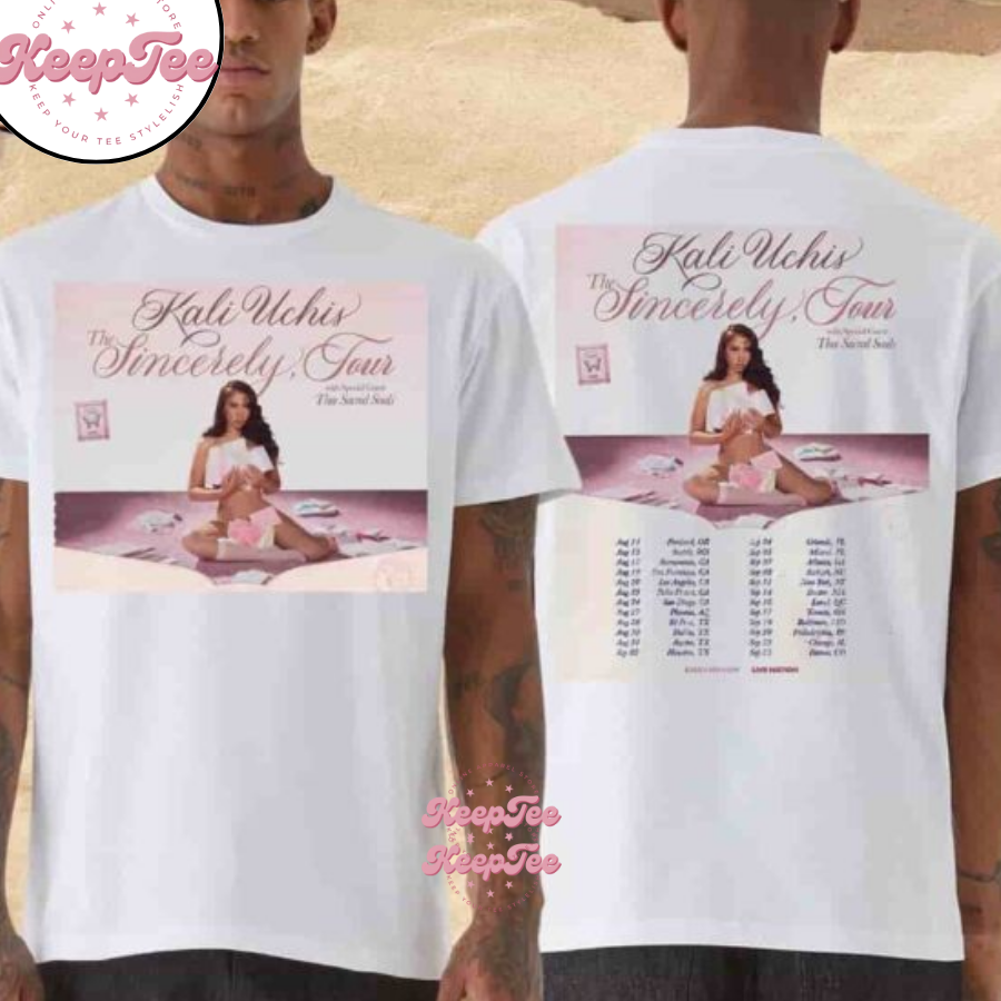 Kali Uchis The Sincerely Tour Dates 2025 Merchandise Unisex Shirt