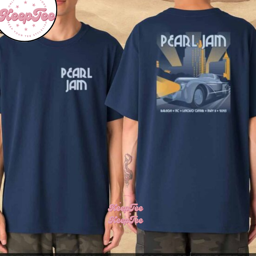 Pearl Jam Raleigh North Carolina Dark Matter World Tour Event Tee 2025 Shirt