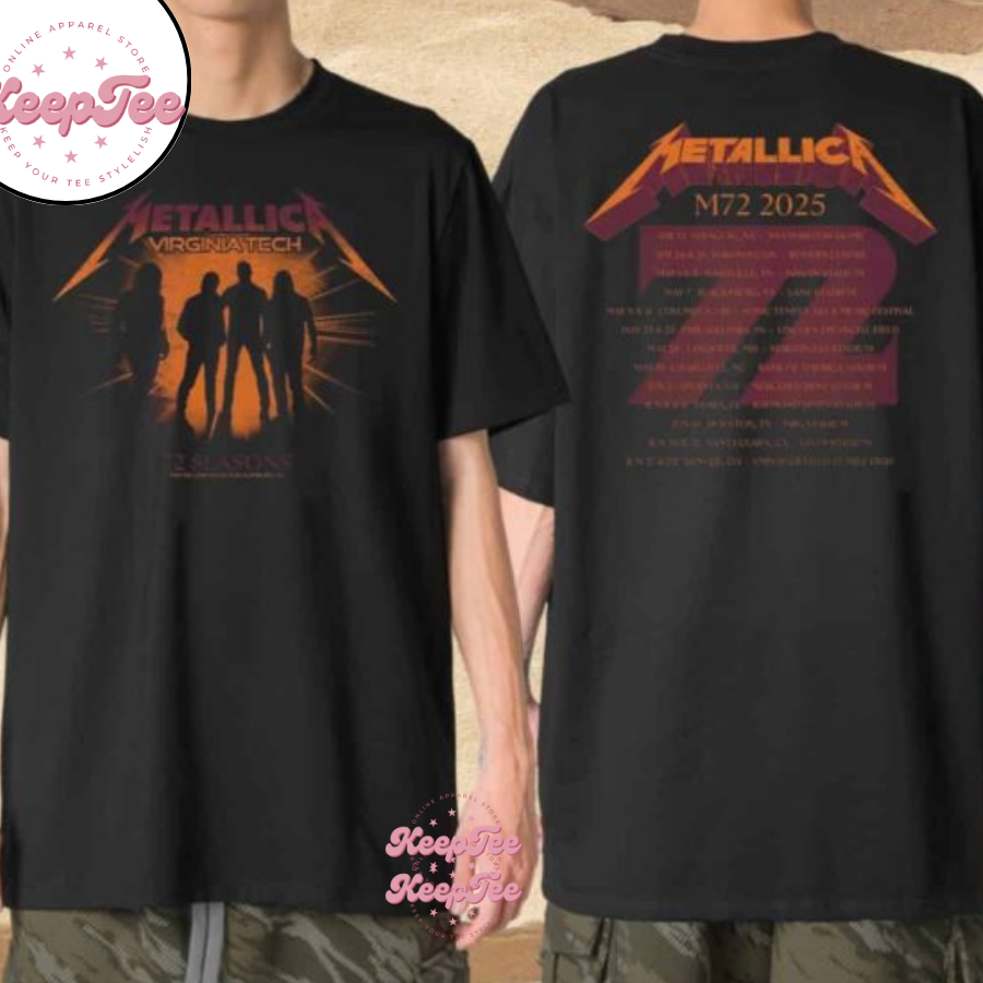 Metallica M72 Virginia Tech 72 Seasons Shirt