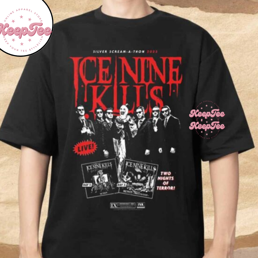 Ice Nine Kills The Silver Scream-A-Thon Spring 2025 Tour Merchandise Shirt