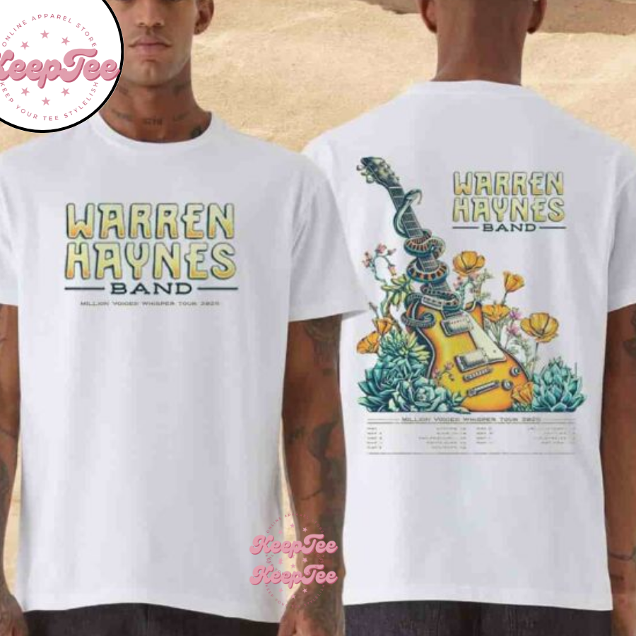 Warren Haynes Band Million Voices Whisper Tour 2025 Merchandise Shirt