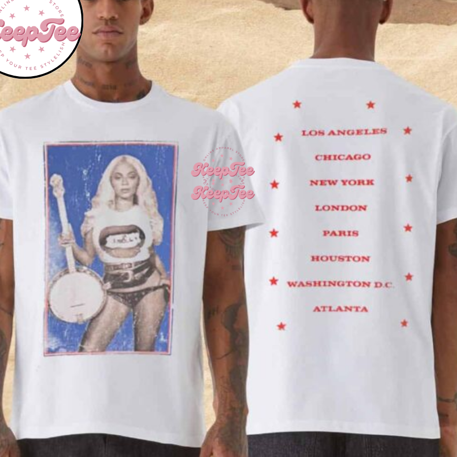 Beyonce Cowboy Carter Tour 2025 Cities List Merchandise Shirt