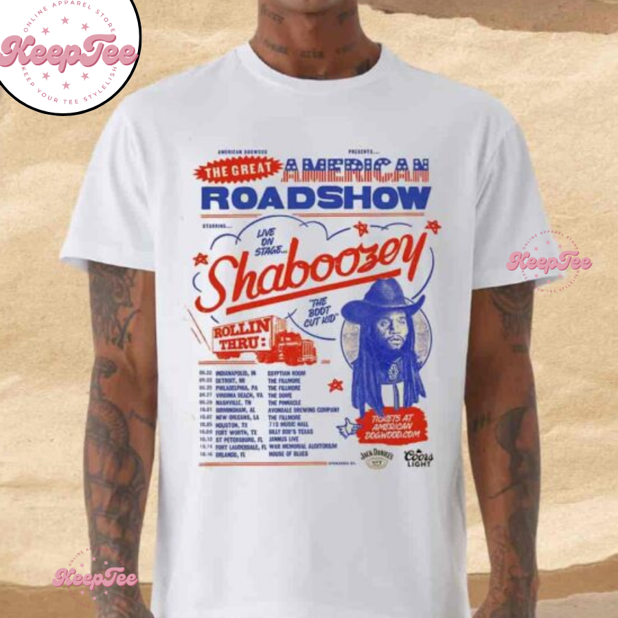 Boozey The Great American Road Show Tour Dates 2025 Merchandise Unisex Shirt