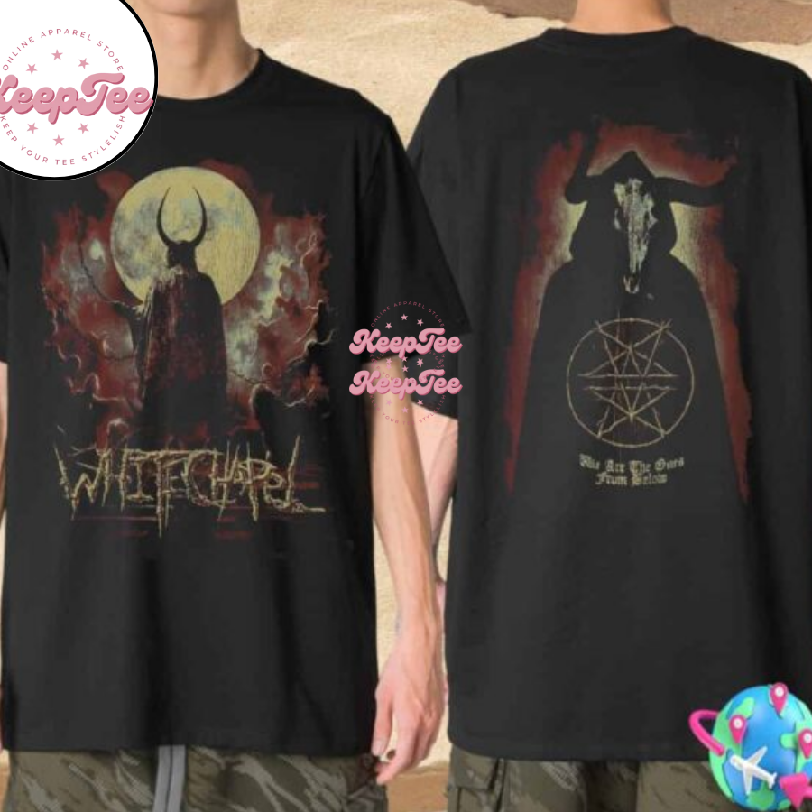 Whitechapel Band Hymns In Dissonance Tour 2025 From Below Faded Shirt