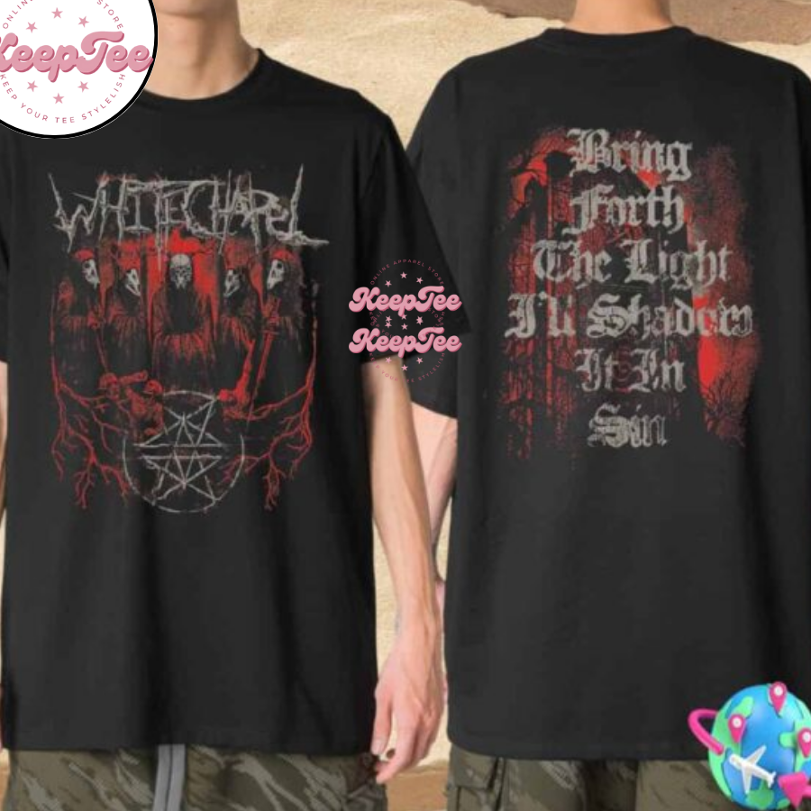 Whitechapel Band Hymns In Dissonance Tour 2025 Shadowed Sin Faded Shirt