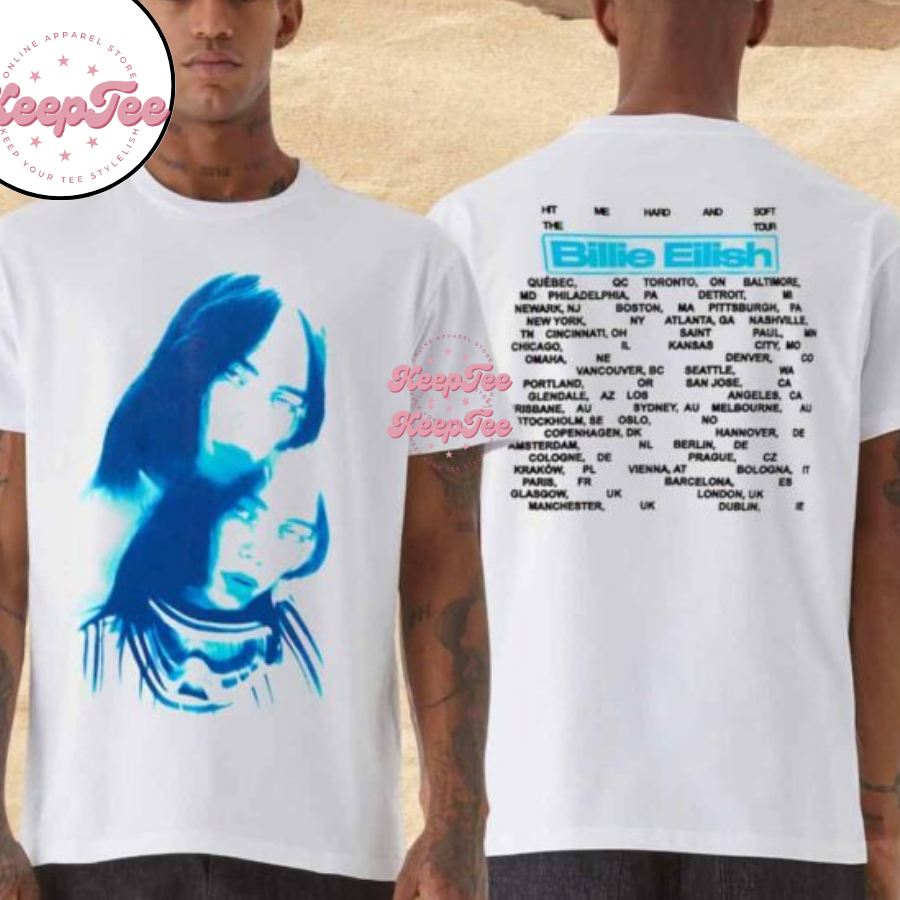 Billie Eilish Hit Me Hard And Soft Tour Billie Photo Merchandise Shirt