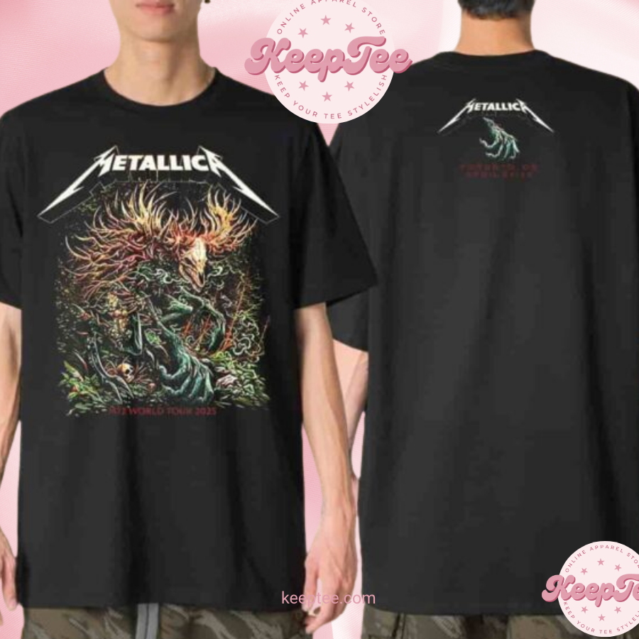 Metallica M72 Toronto World Tour 2025 Rogers Centre Canada Merchandise Two Sides Unisex Shirt
