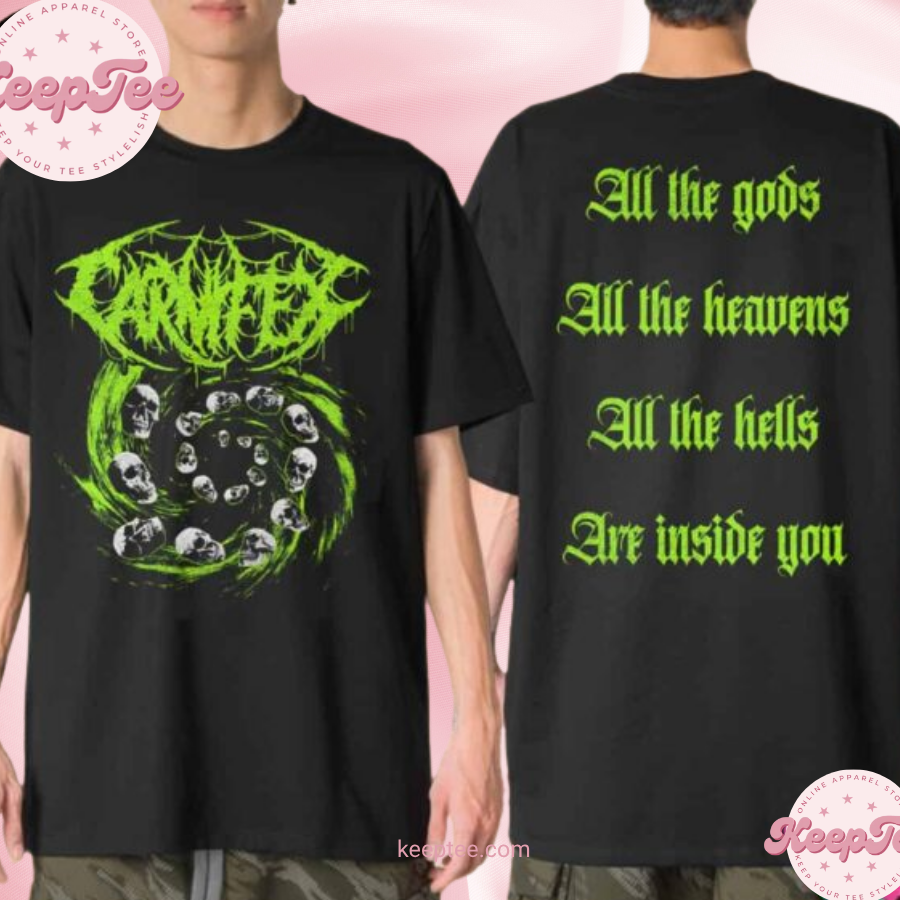 Carnifex Band Vortex All The Gods Heavens Hells Are Inside You Merchandise Shirt
