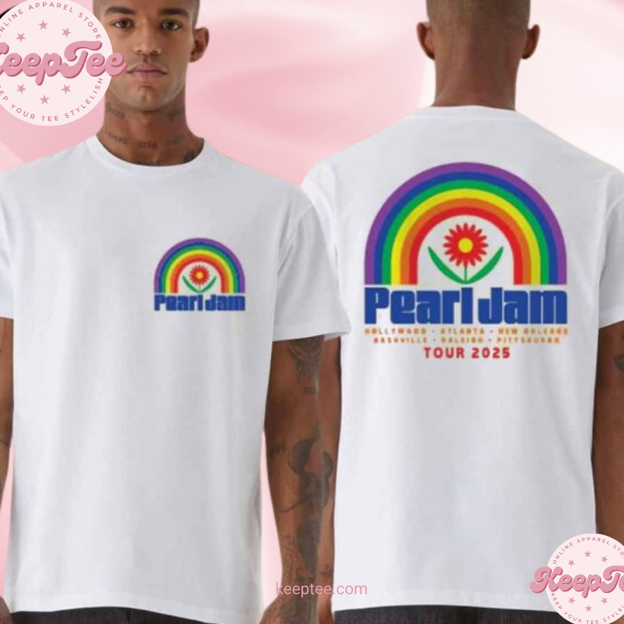 Pearl JamS Dark Matter World Tour 2025 Rise And Shine Two Sides Unisex Shirt
