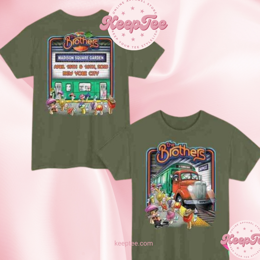 The Brothers Tour 2025 New York 2025 At Madison Square Garden Military Green Two Sides Unisex Shirt