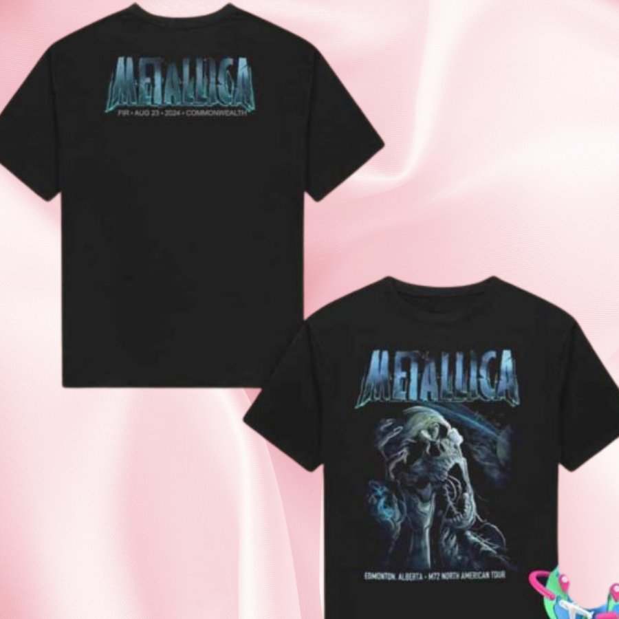 Metallica M72 Edmonton Alberta North American Tour Night 1 At Commonwealth Stadium Canada On August 23 2024 Merch Two Sides Shirt
