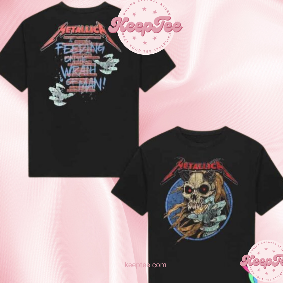 Metallica M72 North American Tour 2024 Dates List Merchandise Two Sides Unisex Shirt