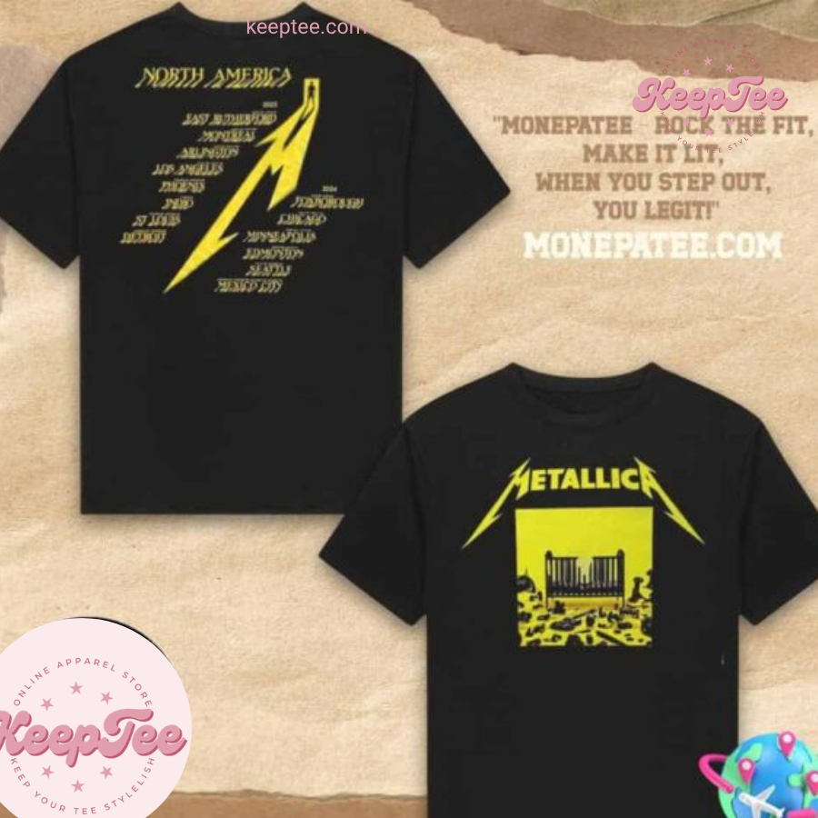 Metallica M72 World Tour North America 2023-2024 Two Sides Unisex Shirt