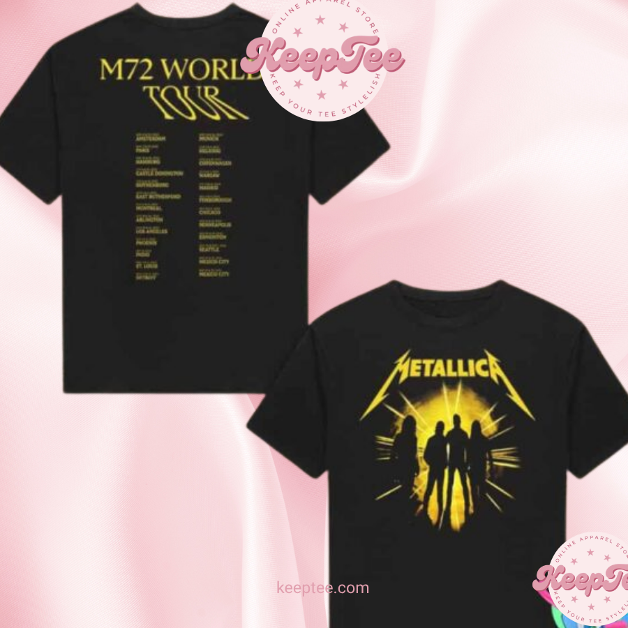 Metallica M72 World Tour 2023-2024 Merchandise Two Sides Shirt