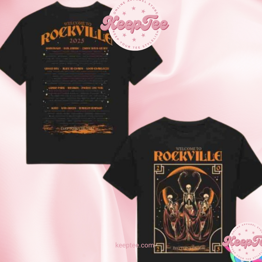 Welcome To Rockville 2025 Night Terror Wtr Daytona International Speedway Daytona Beach Florida Line Up Two Sides Unisex Shirt