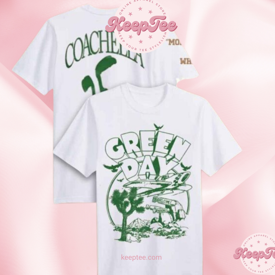 Green Day Coachella 2025 Merchandise Welcome To Paradise Two Sides Unisex Shirt