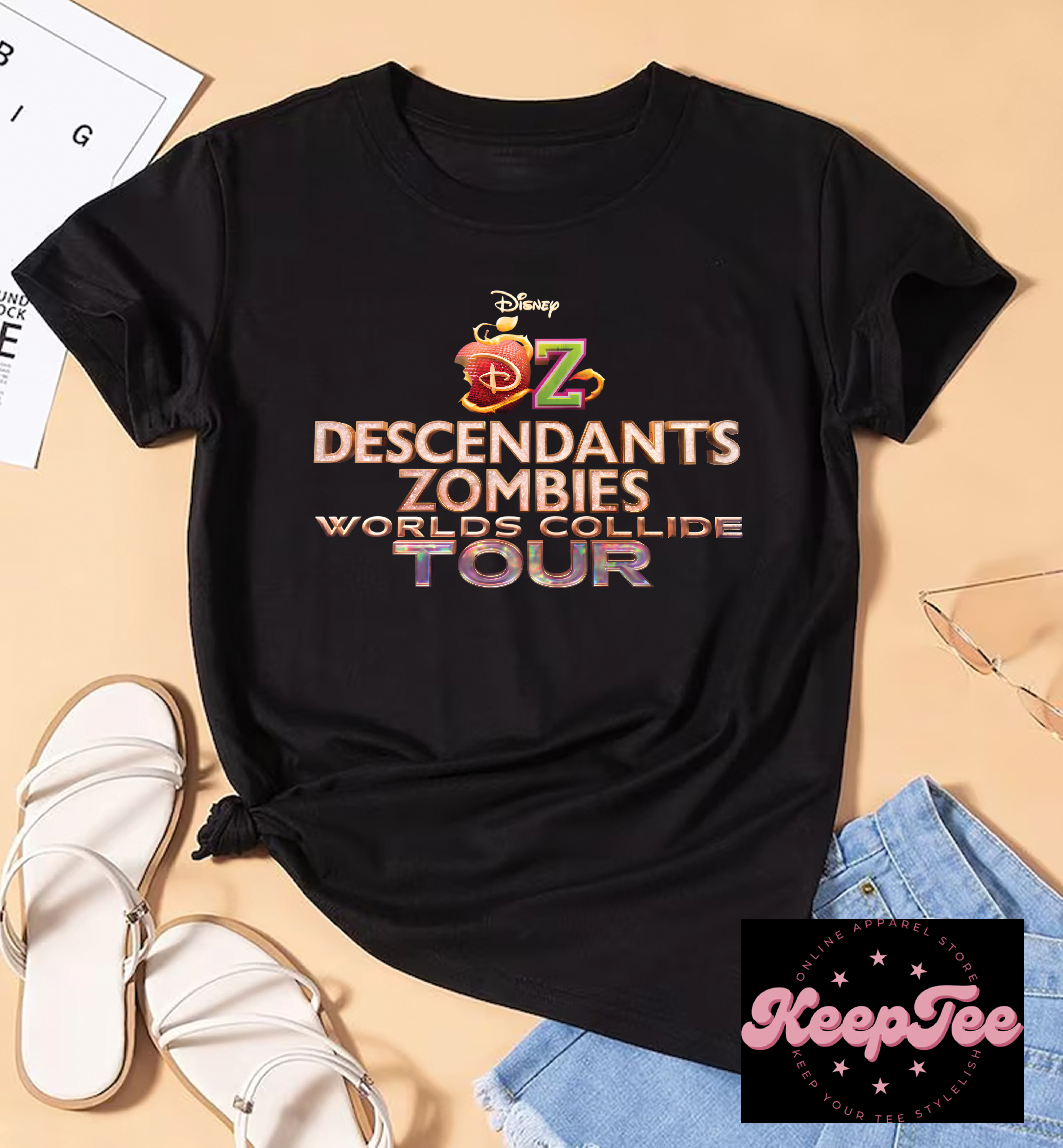 Descendants Zombies Worlds Collide Tour 2025, Descendants Zombies Worlds T-Shirt