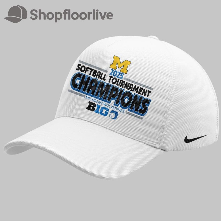 Michigan Wolverines Softball 2025 Big Ten Tournament Champions Cap