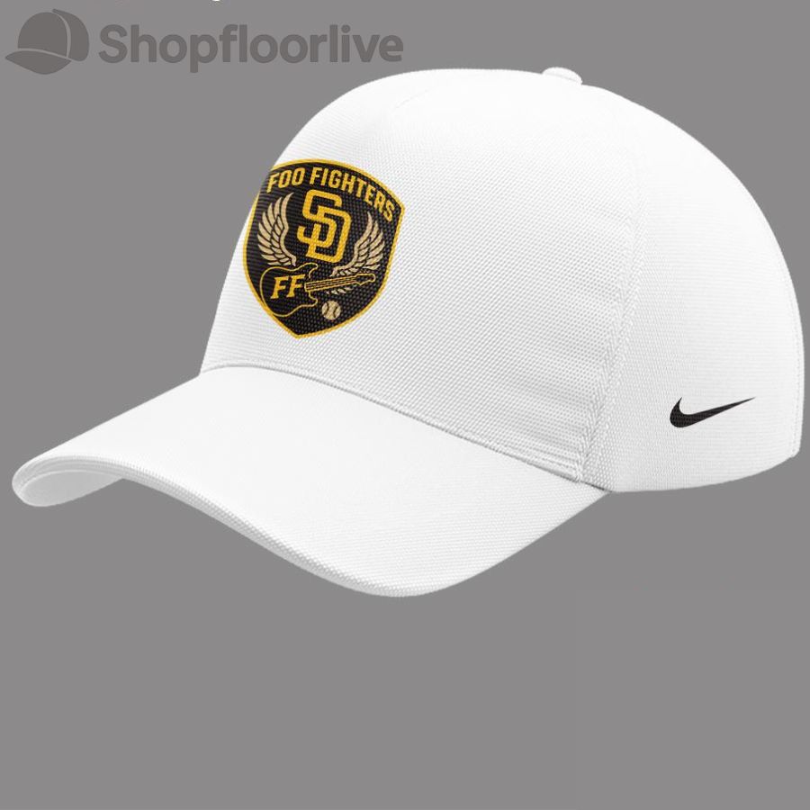 San Diego Padres Baseball Foo Fighter Night 2025 White Cap