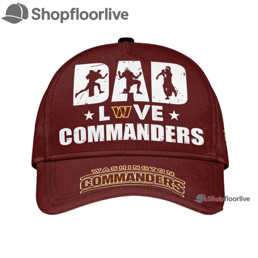 NFL Washington Football Team Dad Love Best Fatherâ€™s Day Baseball Cap