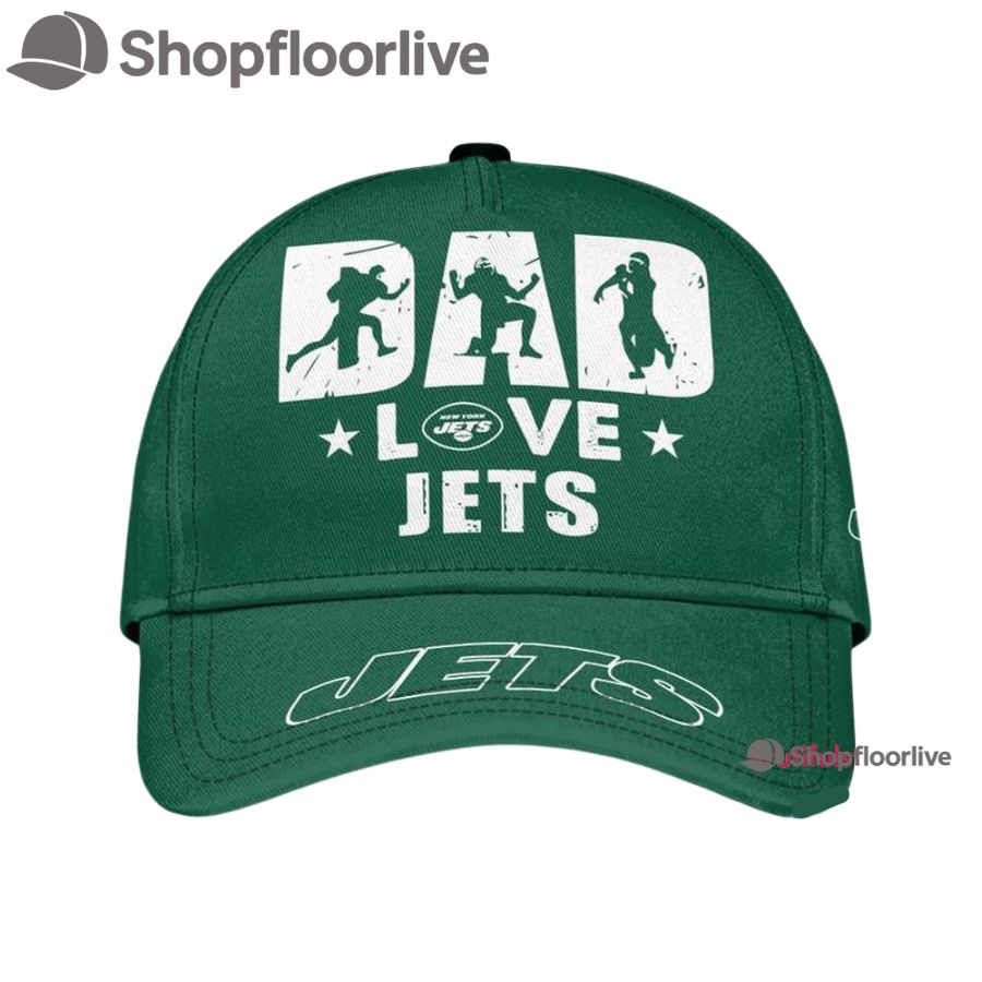 NFL New York Jets Dad Love Best Fatherâ€™s Day Baseball Cap
