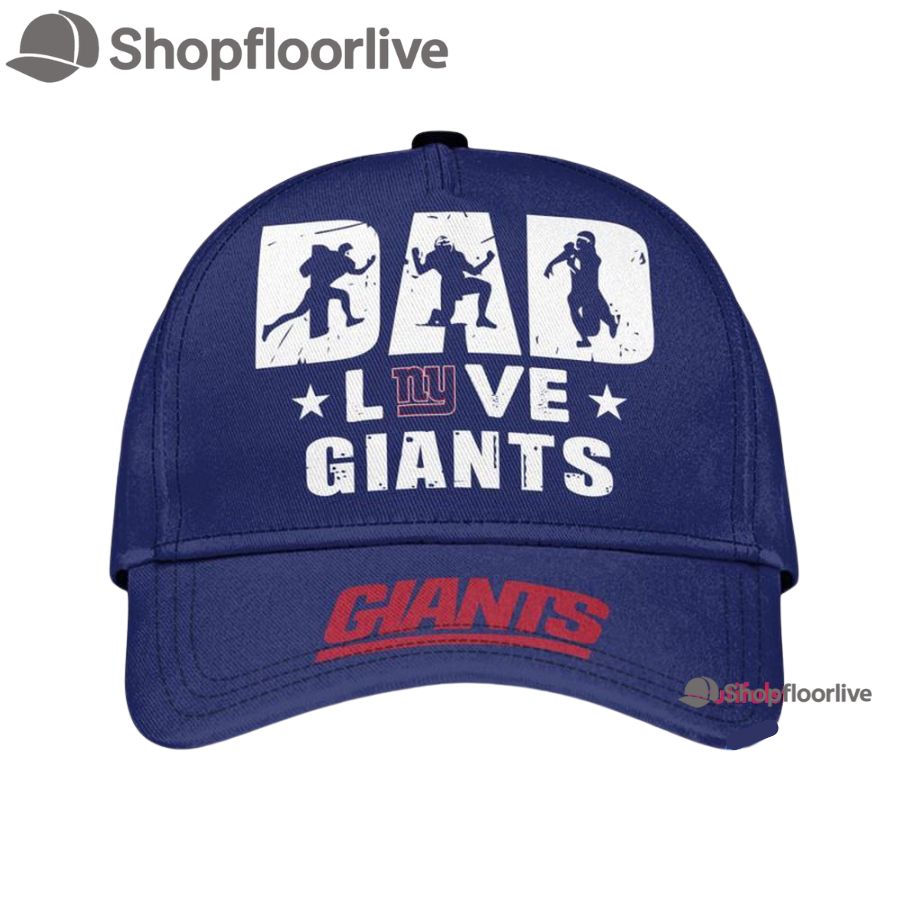NFL New York Giants Dad Love Best Fatherâ€™s Day Baseball Cap