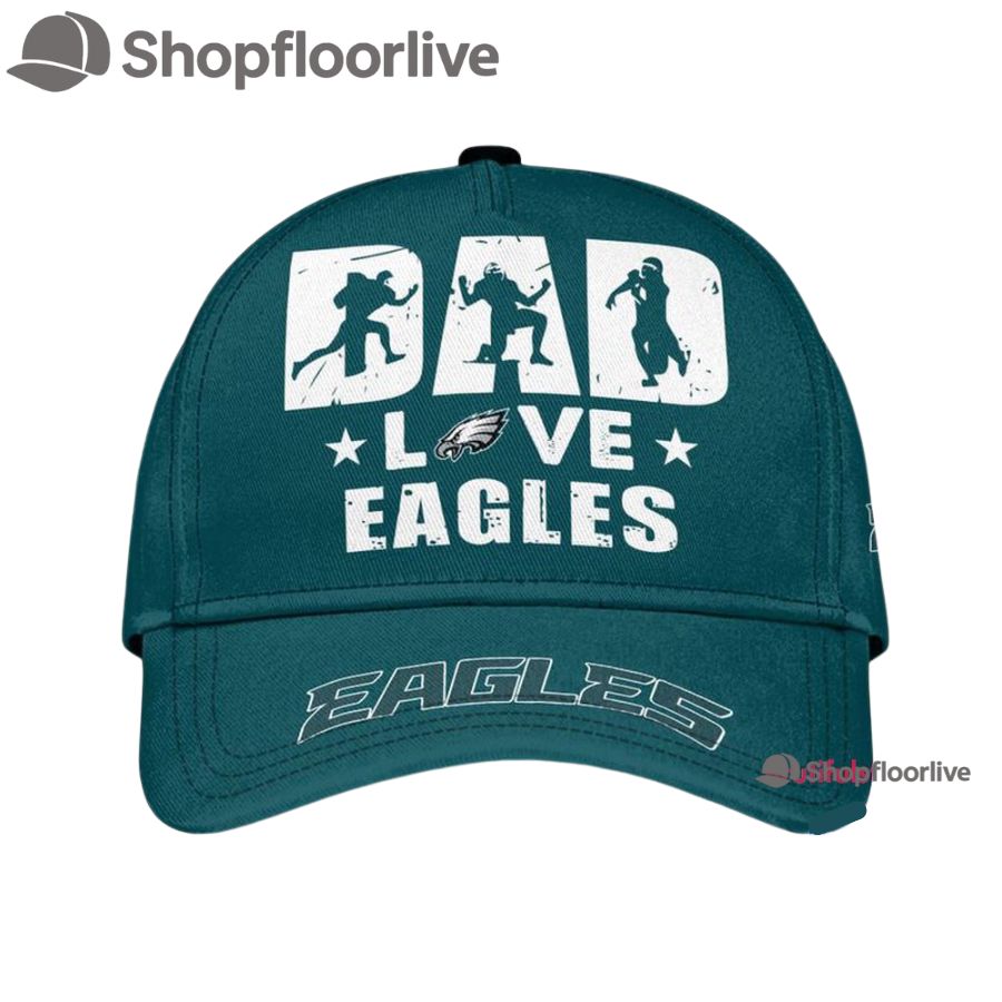NFL Philadelphia Eagles Dad Love Best Fatherâ€™s Day Baseball Cap