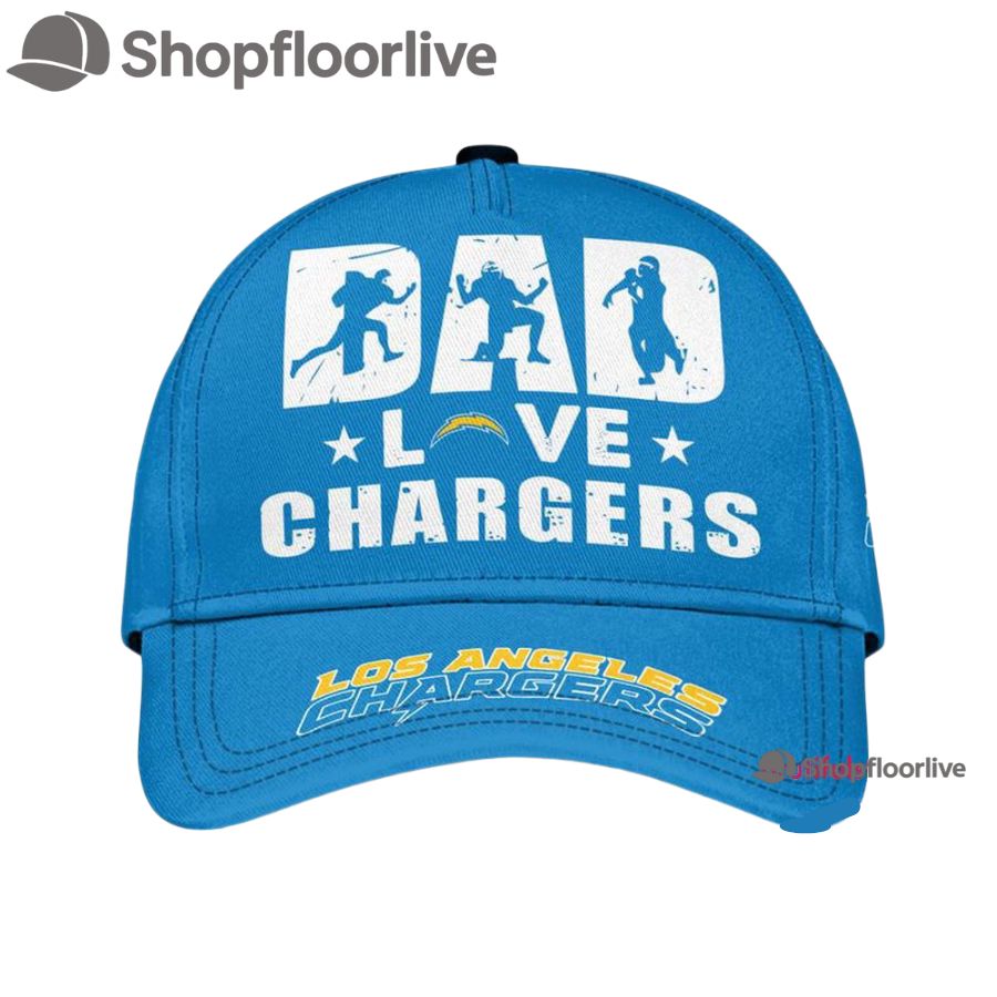 NFL Los Angeles Chargers Dad Love Best Fatherâ€™s Day Baseball Cap