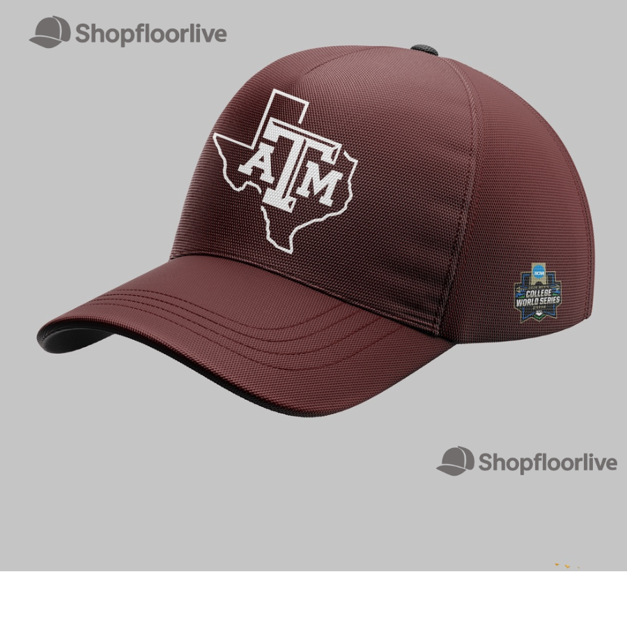 Texas A&M Aggies 2024 NCAA Baseball Menâ€™s College World Series Omaha Cap
