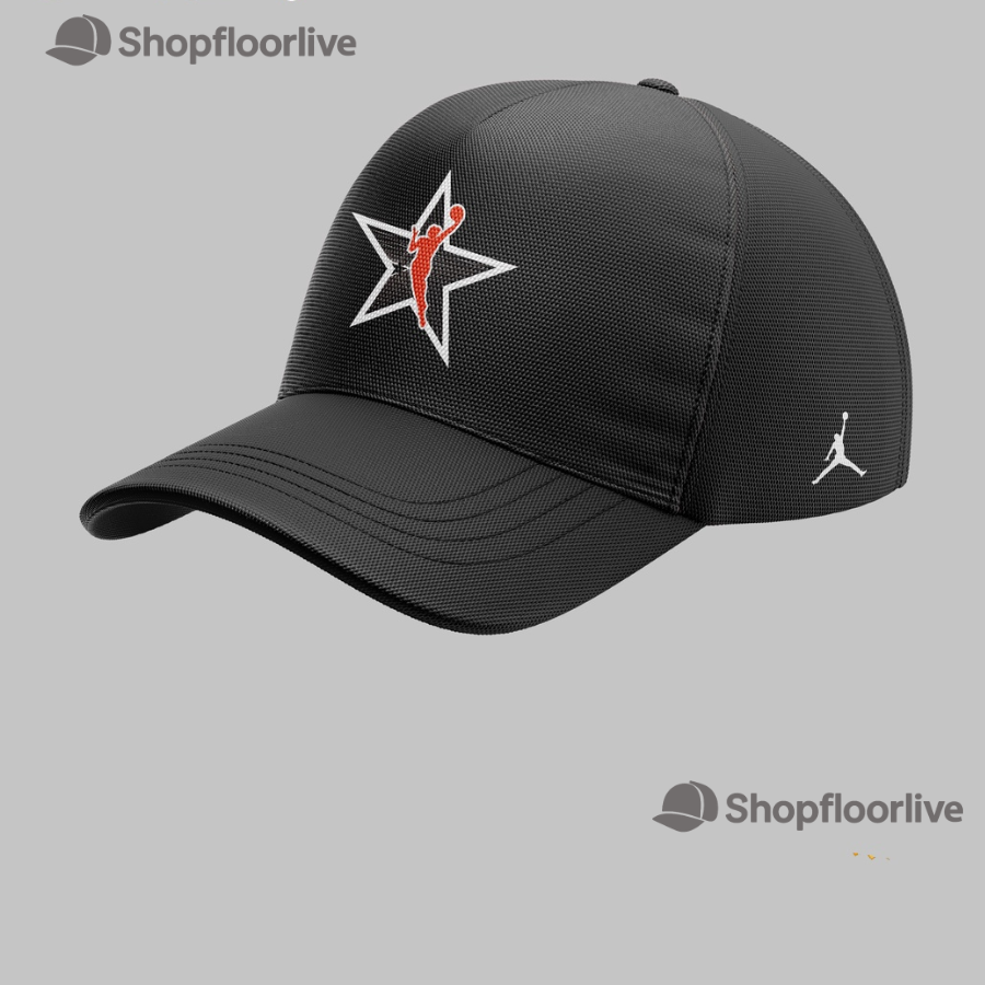 WNBA All Star 2024 Graphics Baskeball Black Cap