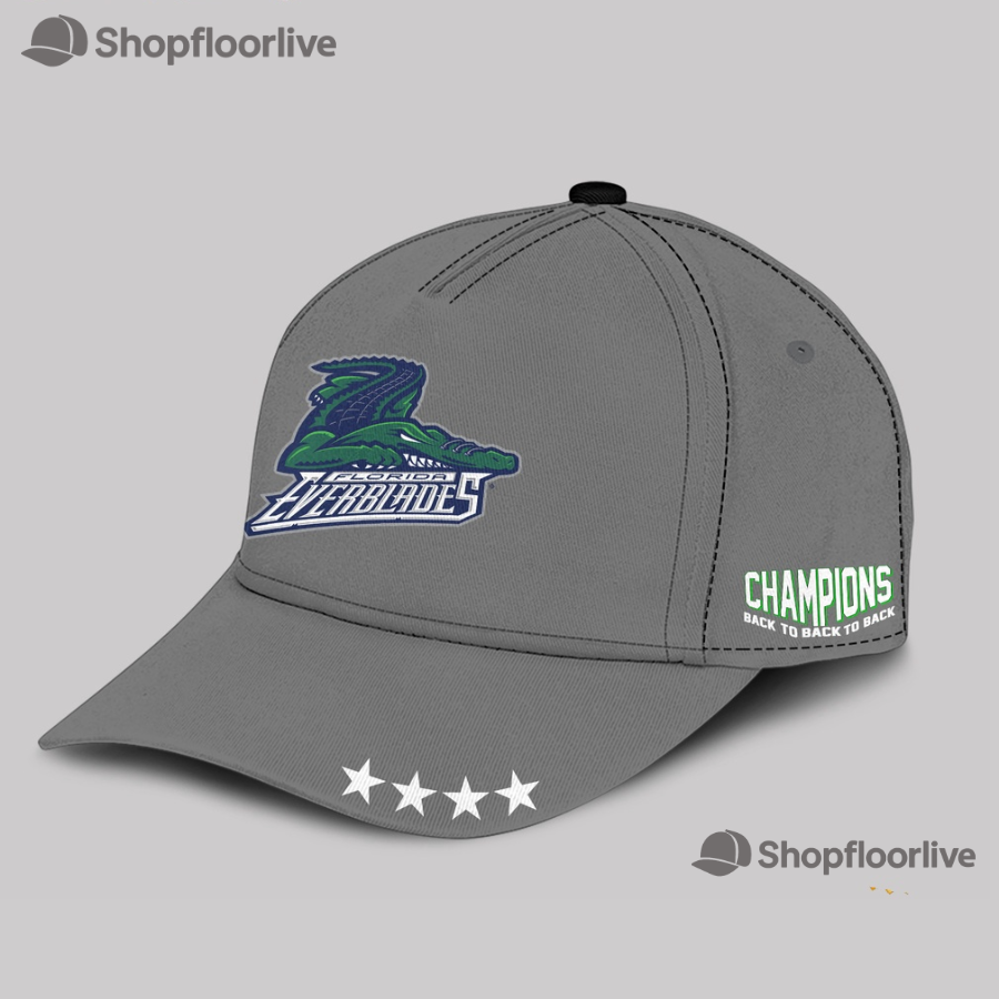 Florida Everblades Back To Back Champions Cap