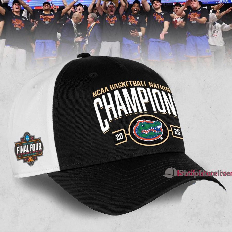 Florida Gators 2025 NCAA Menâ€™s Basketball National Champions Locker Room Black Cap