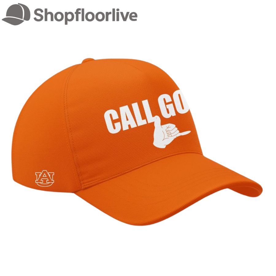 Auburn Tigers Basketball CALL GOD 3D Print Orange Cap